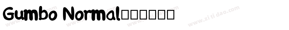 Gumbo Normal字体转换